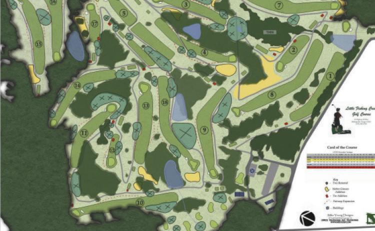 The Little Fishing Creek Golf Course master plan presented during the Nov. 4, 2025 meeting. FILE PHOTO