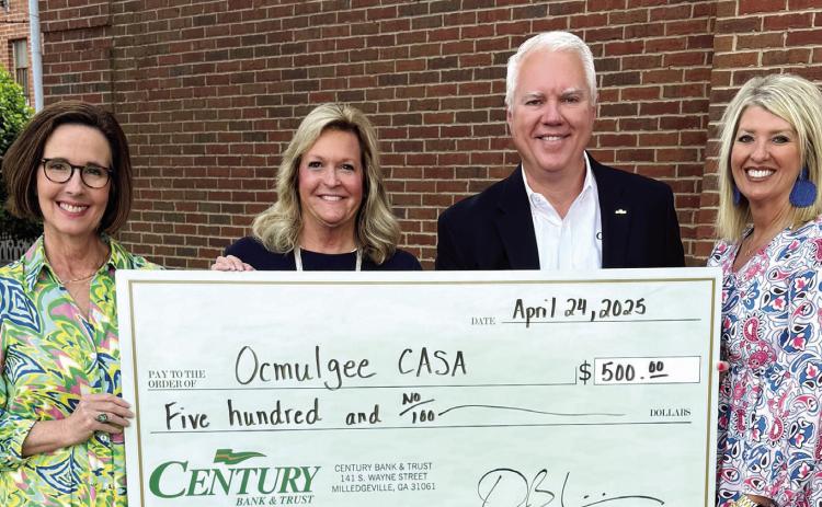 Century Bank donates to Ocmulgee CASA