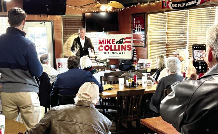 Collins speaks at Meet n’ Greet