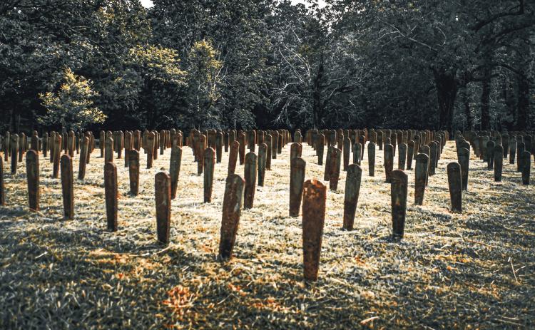 There are upwards of 35,000 graves (marked and unmarked) on the Central State Hospital grounds. COURTESY OF JESSICA WHITEHEAD/SEEKING ASYLUM