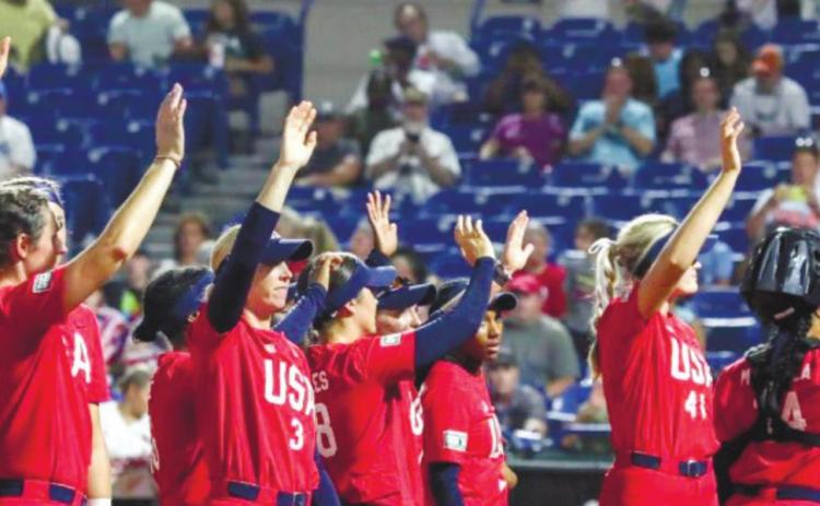 The first game for the red, white, and blue was against team Italy where they picked up a 6-0 win. CONTRIBUTED