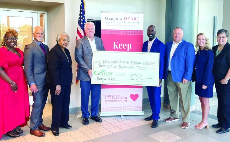 Century Bank and Trust donated $25,000 to Atrium Health Navicent Baldwin through the Georgia HEART Hospital Program CONTRIBUTED