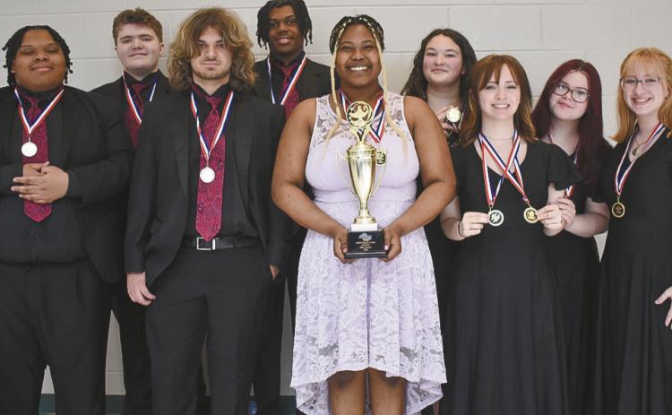 Baldwin High School hosted the annual Georgia High School Association Region 4-AAA Literary Competition and earned the title of champions with multiple first-place wins. CONTRIBUTED
