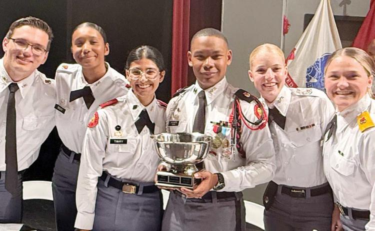 Team 1 cadets won the local ethics bowl and will move on to represent GMC in the national competition. COURTESY OF GMC
