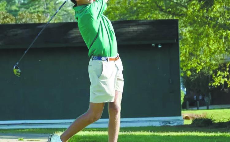 Junior Matthew Rogers in action at the Peach Belt Conference Championship. COURTESY OF GCSU