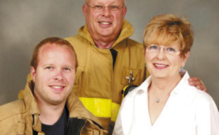 Jimmy Eubanks (back) pictured with his wife Ainsley Trussell Eubanks and son, James Earl “Jay” Eubanks. CONTRIBUTED