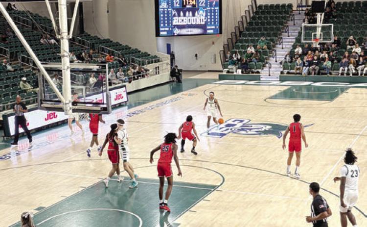 Khalil Green brings the ball up for the Bobcats. JOSEPH PALMESE/Staff