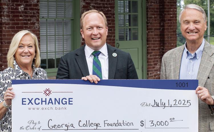 Exchange Bank pledged $9,000 in support of The Depot Interpretive Center at Georgia College &amp; State University. The Interpretive Center will teach about the local civil rights movement in Baldwin County. CONTRIBUTED