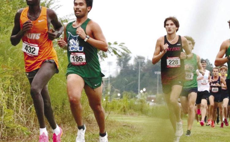 Philip Bulatao (186) was the top GCSU runner in the field with a time of 26:26.2 MACEY SHELEY/Contributed