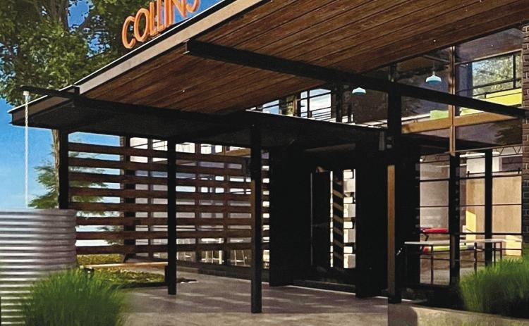 A design for the outside of the Collins P. Lee Memorial Library. Courtesy of Carlos Tobar/County Manager