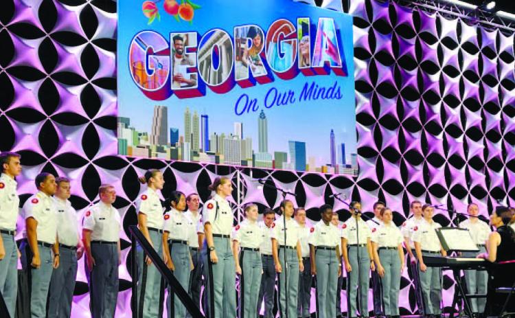 Twenty-four Cadet Glee Club members performed at the Southern Association of College and Schools Commission annual conference. DEAN THORNTON/Contributed