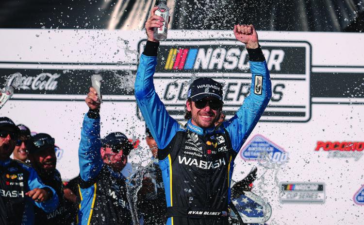 Pocono pit plan pays off for surging Blaney