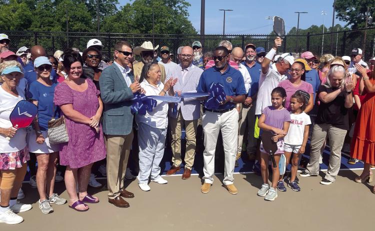The Baldwin County Recreation Department cut the ribbon July 21 to officially open 20 new lighted pickleball courts to the public. CONTRIBUTED