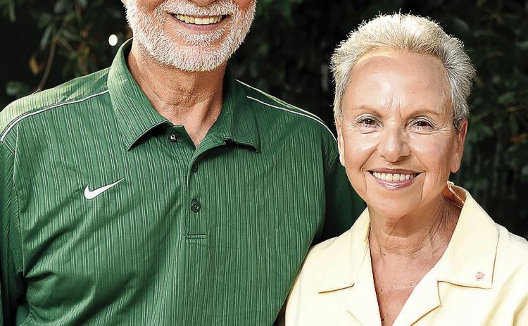 The Regents’ Hall of Fame Alumni and Distinguished Friends Award was presented to Dr. Joe Samprone and his wife, Patti Samprone. COURTESY OF GCSU