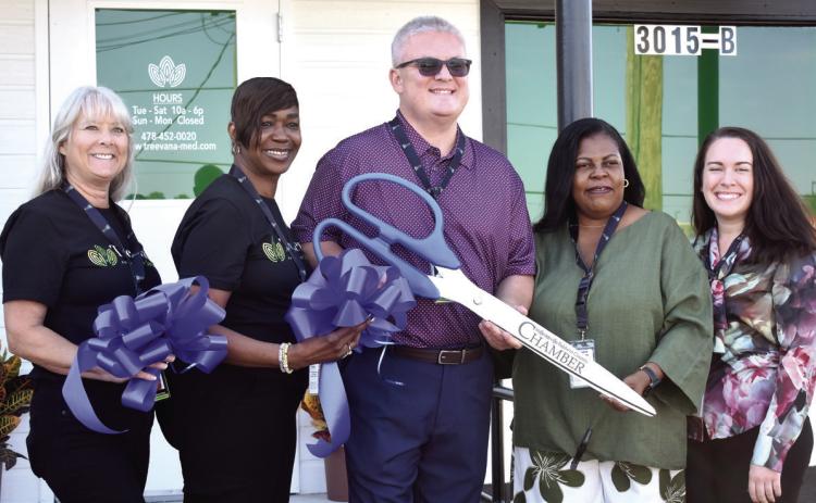 Treevana, Milledgeville’s first medical cannabis dispensary, opened its doors Sept. 9 at 3015 Heritage Place NE in Milledgeville. Check out next week’s edition for more details. Pictured above is Treevana staff with the ceremonial ribbon. BAILEY BALLARD/Staff