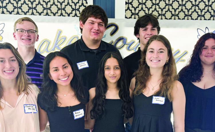 Among the new Georgia Tech freshmen students are, back row (l-r) Liam Beauchamp (Georgia Military College), Carter Scott (Lakeside High School), and Nicholas Woodson (Jones County High School), and front row (l-r) Cameron Palmer (Morgan County High Scool), Maria Marquez (Lake Oconee Academy), Riya Makan (Lakeside High School, Evans), Jewell Morrison, and MacKenzie Degner (Putnam County High School). CONTRIBUTED