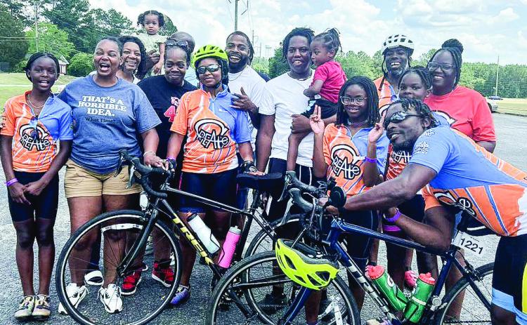 In June, local nonprofit CREATE Inc. completed Day 3 of BRAG returning home to Milledgeville for a layover. Upon reaching Milledgeville, the group had completed an impressive 174-mile ride. COURTESY OF CREATE INC.