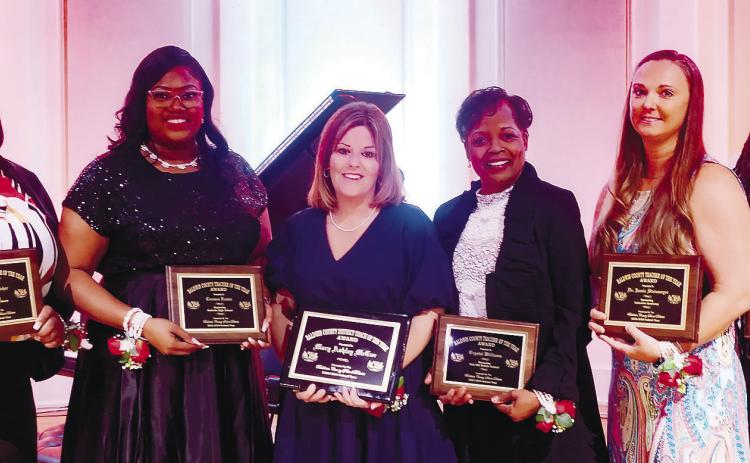 Teachers of the Year (l-r) Chastity Hatcher, Carmen Lester, Mary McCue, Crystal Williams, Dr. Jamie Steinmeyer, and Kizzi Walker. | CONTRIBUTED