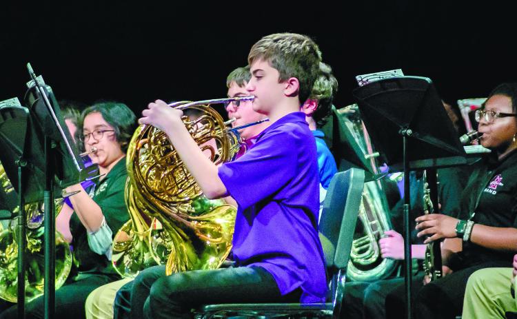 Baldwin High School hosted four district honor bands simultaneously last month with students from all across Georgia. CONTRIBUTED