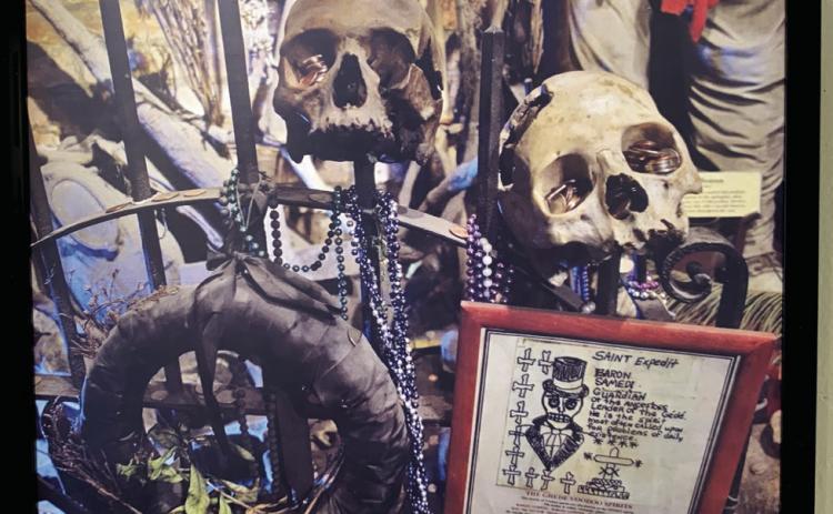 One of the art pieces depicted in the Voodoo Murders of 1889 historic section. BAILEY MCCULLY/Staff