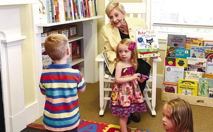Former First Lady of Georgia Sandra Deal reads to children at the Sandra Dunagan Deal Center for Early Language and Literacy at GCSU. CONTRIBUTED