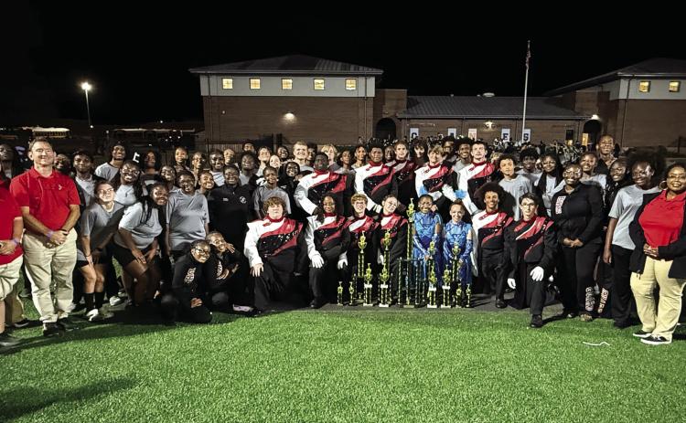 The Baldwin High School Band of the Braves particpated in its first competition of the marching band season and were named runners-up at the Hurricane Classic at Monroe Area High School. CONTRIBUTED