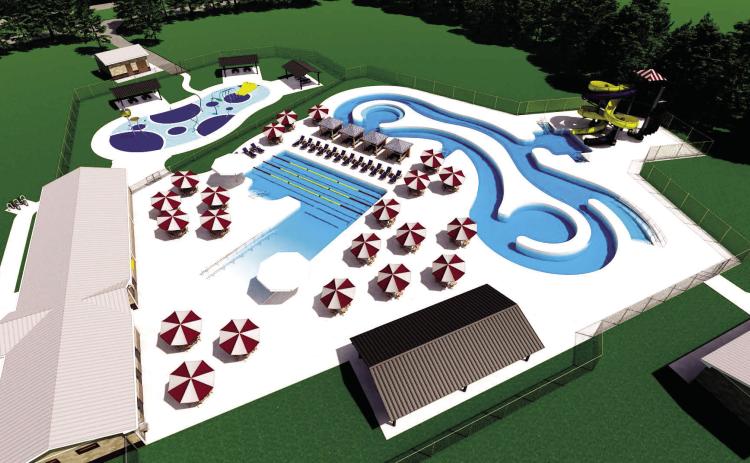 A 3D rendering of the upcoming Aquatic Center in Baldwin County, expected to cost nearly $5.9 million at its completion in 2025. CONTRIBUTED
