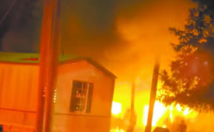 Baldwin County Fire Rescue posted video footage of the home in flames. COURTESY OF BCFR FACEBOOK