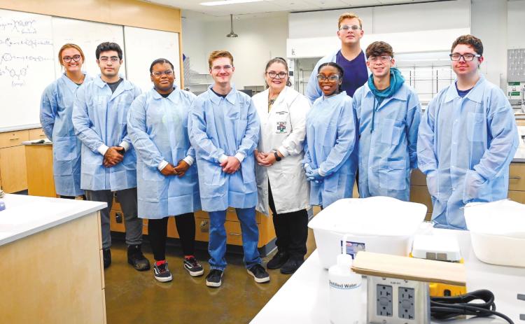 High school students across Georgia gather in the GCSU Integrated Science Complex for the Young Scientists Academy. CONTRIBUTED