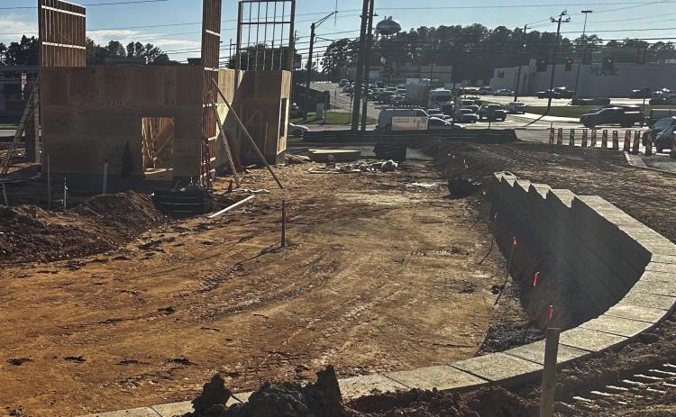 The property at 2345 N. Columbia St. currently is a construction zone. On the way are a new Whataburger hamburger restaurant and Dutch Bros Coffee outlet. CHRISTIAN McKEARNEY/Staff